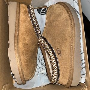 Kids Ugg Tasman slippers chestnut